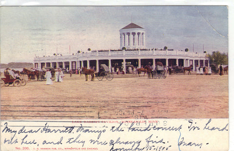 Lake Harriet Pavilion-Minneapolis,Minnesota UDB Post Card - 1