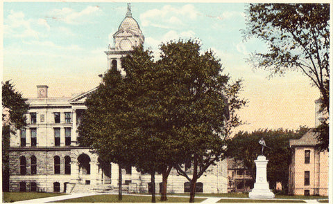 Court House and Jail - Ionia,Michigan.Vintage postcard front