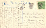 Linen Postcard Back - Greetings from Torrington,Connecticut