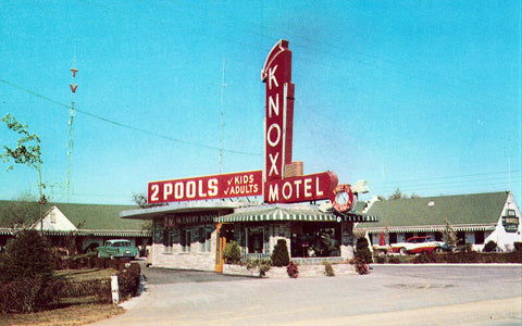 Vintage Postcard Front Knox Motel - Knoxville,Tennessee