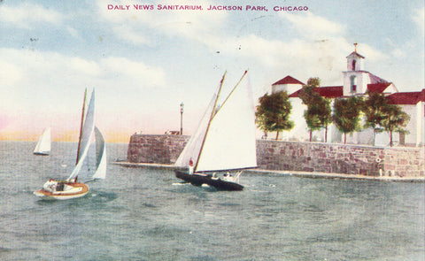 Daily News Sanitarium - Jackson Park,Chicago,Illinois Postcard Front
