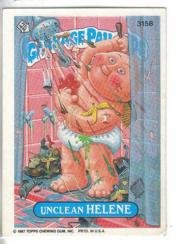 Garbage Pail Kids 1987 #315B Unclean Helene Garbage Pail Kids