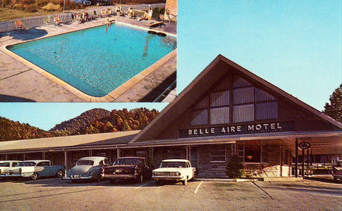 Belle Aire Motel - Gatlinburg,Tennessee Vintage Postcard Front
