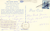 Vintage postcard Back The Cloud Motel - Lakewood,California