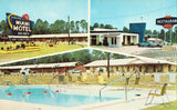 Vintage Postcard Front Miami Motel and Restaurant - Claxton,Georgia