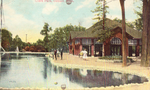 Clark Park - Detroit,Michigan Old Postcard Front