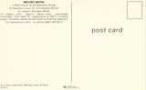 Melody Motel - St. Ignace,Michigan Back of vintage postcard for sale