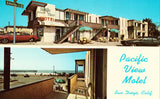 Pacific View Motel - San Diego,California Front of vintage postcard for sale