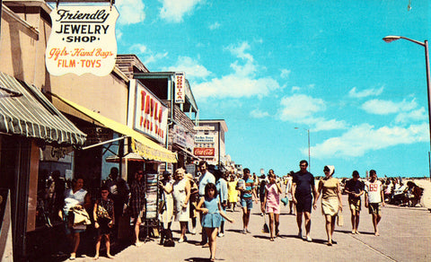 The Friendly Gift Shop - Ocean City,Maryland.Front of vintage postcard for sale