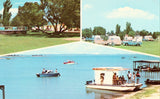 Vintage Postcard Front The Edgewater Cottages and Trailer Park - Buchanan Dam,Texas