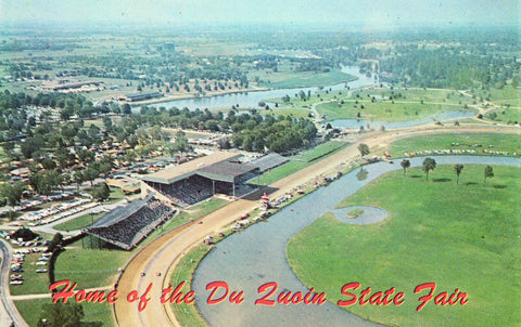 The Du Quoin State Fair Grounds - Du Quoin,Illinois.Front of vintage postcard