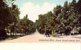Broad Street,Looking East - Columbus,Ohio.Old postcard front