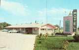 Front of vintage postcard.Fowler Motel - Fowler,Inidana.Buy vintage postcards here