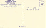 Back of vintage postcard.Country Villa Restaurant and Lounge - Pinellas Park,Florida
