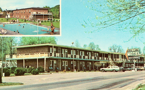 Vintage postcard front.Stewart's Motel - Corbin,Kentucky