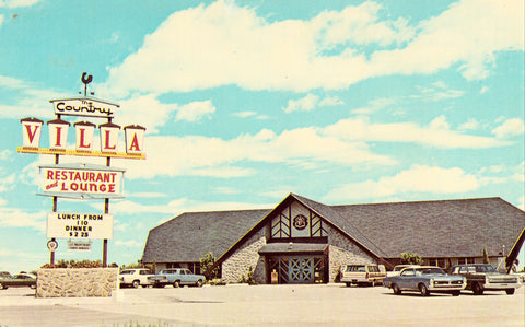 Country Villa Restaurant and Lounge - Pinellas Park,Florida.Vintage postcard front