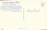 Vintage postcard back view.General Lafayette Motel - King of Prussia,Pennsylvania