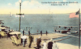 Curtiss Hydroplane Landing and Boardwalk - Atlantic City,New Jersey.Front view of postcard