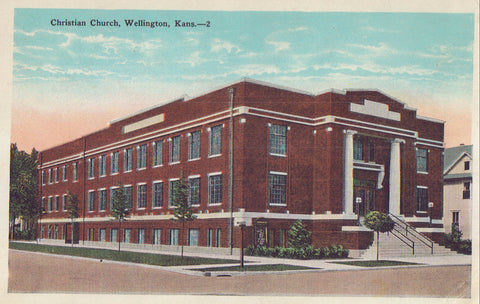 Christian Church-Wellington,Kansas 1919 - Cakcollectibles - 1