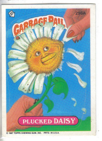 Garbage Pail Kids 1987 #296A Plucked Daisy Garbage Pail Kids