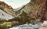 View of Ogden Canon - Utah.Vintage Postcard Front
