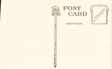 Vintage Postcard Back - Wisteria and Rose Arbor - California