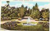 A Pretty Garden - Piedmont,California Vintage Postcard Front