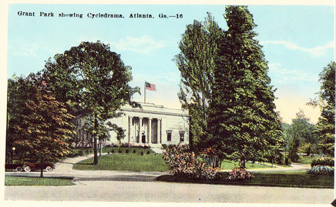 Grant Park showing Cycledrama - Atlanta,Georgia.Vintage Postcard Front