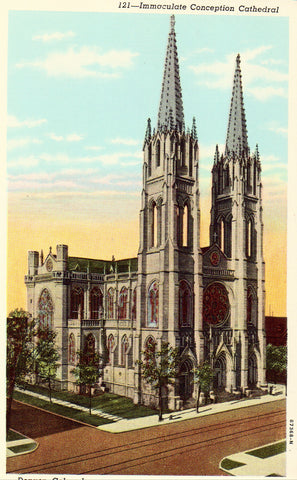 Immaculate Conception Cathedral - Denver,Colorado.Vintage Postcard Front