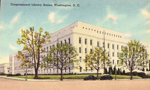 Congressional Library Annex - Washington,D.C. Linen Postcard Front