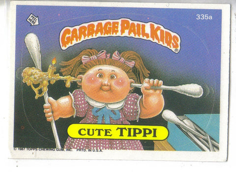 Garbage Pail Kids 1987 #335a Cute Tippi Garbage Pail Kids