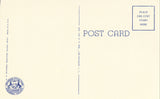 Linen postcard back North Boulevard from Arch Rock -Mackinac Island,Michigan