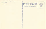 Linen postcard back South Battery and Flag Bastion - Fort Ticonderoga,New York