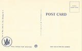 Linen postcard back Rock Island Light - Thousand Islands,New York