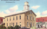 Linen postcard front Beaufort County Court House - Washington,North Carolina