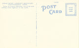 Linen postcard back Jonas Bluff on Lookout Mountain - Chattanooga,Tennessee