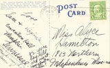 Sunken Garden and Speedway - Memphis,Tennessee Linen postcard back