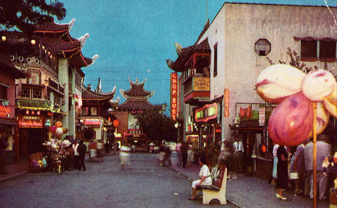 Chinatown - Los Angeles,California Vintage Postcard Front