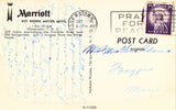Marriott Key Bridge Motor Hotel - Washington,D.C. Vintage Postcard Back