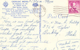 Vintage Postcard Back Cadillac Motel - High Springs,Florida