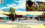 Vintage postcard front Las Flores Inn - Santa Maria,California