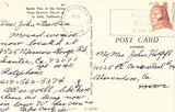 Vintage postcard back Master Plan of The Torrey Pines Christian Church - La Jolla,California