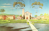 Vintage postcard front Master Plan of The Torrey Pines Christian Church - La Jolla,California