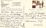 Vintage postcard back Summer House Inn - La Jolla,California