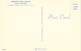 Vintage postcard back Chandelier - Nebraska State Capitol - Lincoln,Nebraska