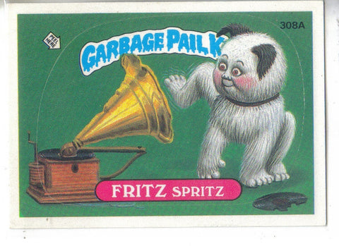 Garbage Pail Kids 1987 #308a Fritz Spritz Garbage Pail Kids