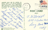 Vintage postcard back Jefferson Davis and Dr. Craven - Fort Monroe,Virginia