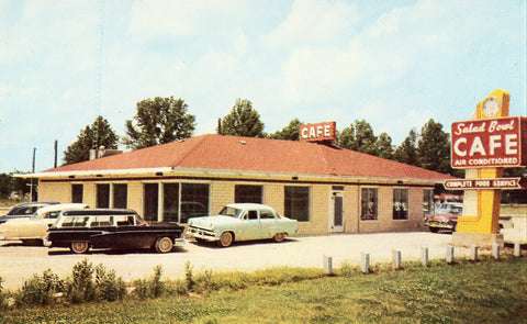 Husmanns' Salad Bowl Cafe - Greenup,Illinois.Vintage postcard front