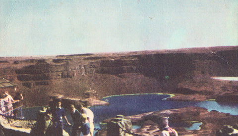 Dry Falls State Park - Washington.Vintage postcard front