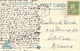 Old postcard back Washington Building - Tacoma,Washington
